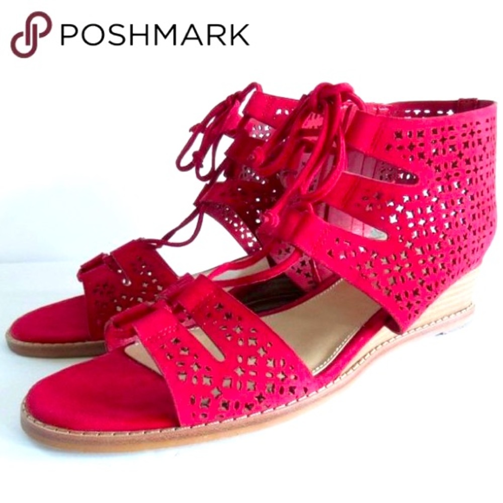 Vince Camuto Red Women's Laceup Sandals